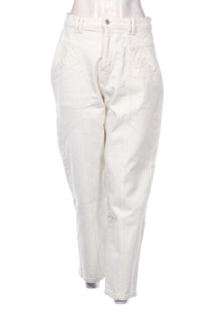 Blugi de femei Pull&Bear, Mărime M, Culoare Ecru, Preț 86,00 Lei, #137657267