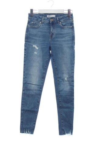 Damskie jeansy Zara, Rozmiar S, Kolor Niebieski, Cena 55,04 zł, #137606324