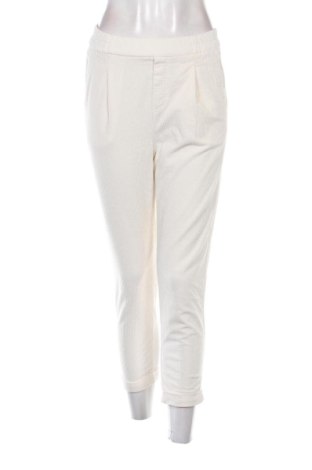 Pantaloni de velvet de femei United Colors Of Benetton, Mărime M, Culoare Ecru, Preț 68,24 Lei, #137650001