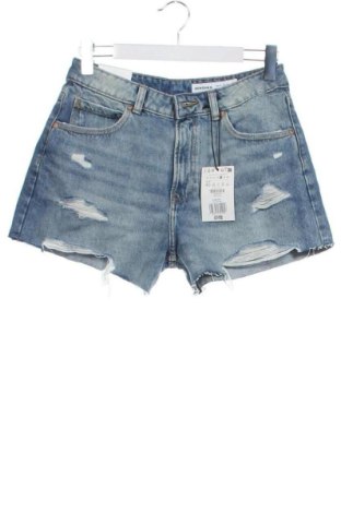 Pantaloni scurți de femei Bershka, Mărime L, Culoare Albastru, Preț 86,99 Lei, #137370172