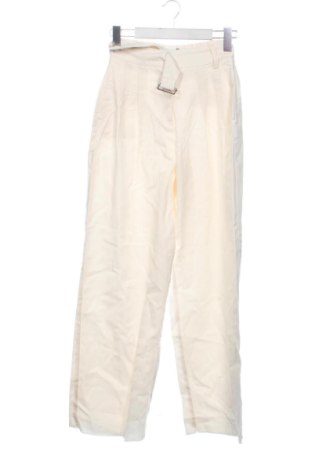 Pantaloni de femei Bershka, Mărime XXS, Culoare Ecru, Preț 73,49 Lei, #137597877