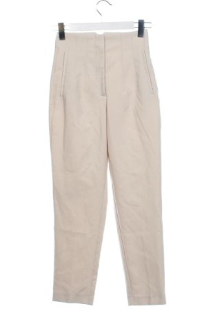 Pantaloni de femei Zara, Mărime XS, Culoare Bej, Preț 83,99 Lei, #137603842