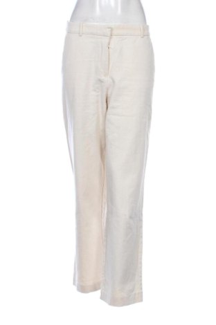 Damskie spodnie Zara, Rozmiar L, Kolor ecru, Cena 72,59 zł, #137648407