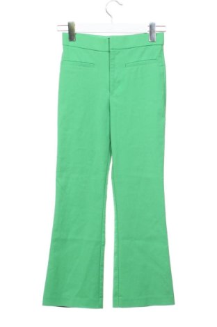 Pantaloni de femei Zara, Mărime XS, Culoare Verde, Preț 47,24 Lei, #137599928