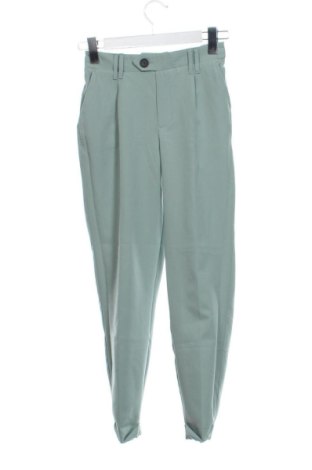 Damskie spodnie Bershka, Rozmiar XS, Kolor Zielony, Cena 46,57 zł, #137610081
