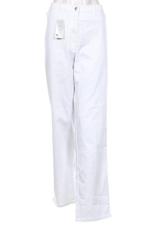 Damskie spodnie Bpc Bonprix Collection, Rozmiar 5XL, Kolor Biały, Cena 70,97 zł, #137617864