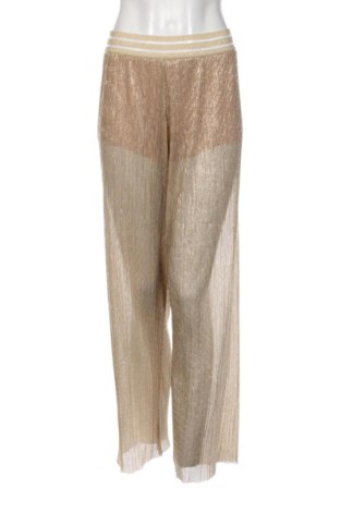 Pantaloni de femei Rabens Saloner, Mărime M, Culoare Auriu, Preț 152,22 Lei, #137618129