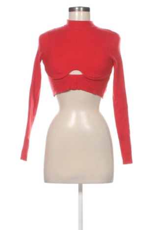 Дамски пуловер Bershka, Размер S, Цвят Червен, Цена 8,00 €, #137628437