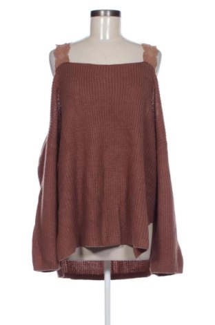 Дамски пуловер SHEIN, Размер XL, Цвят Кафяв, Цена 6,00 €, #137643087