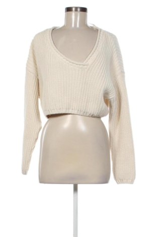 Дамски пуловер Zara, Размер M, Цвят Екрю, Цена 18,00 €, #137627500