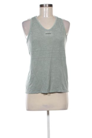 Damski sportowy top Artengo, Rozmiar L, Kolor Zielony, Cena 29,63 zł, #137630481