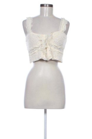 Дамски топ Zara, Размер S, Цвят Екрю, Цена 15,00 €, #137630455