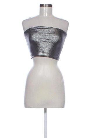 Top de femei Stradivarius, Mărime XS, Culoare Argintiu, Preț 57,74 Lei, #137654299