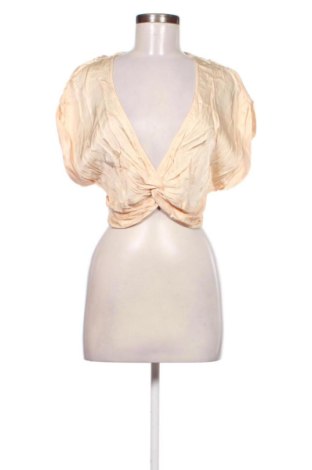 Дамски топ Zara, Размер L, Цвят Бежов, Цена 12,00 €, #137639380