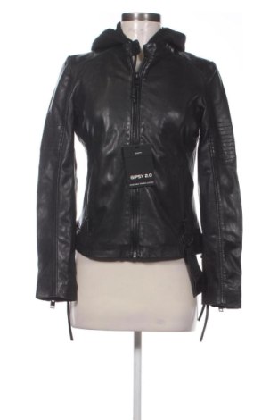 Дамско кожено яке Gipsy, Размер M, Цвят Черен, Цена 158,00 €, #137640262