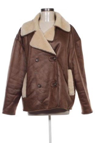 Damski płaszcz Stradivarius, Rozmiar XL, Kolor Brązowy, Cena 190,51 zł, #137609768