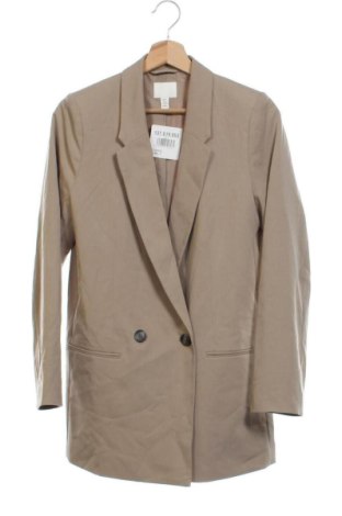 Dámske sako  H&M, Veľkosť XS, Farba Béžová, Cena  21,02 €, #137619053