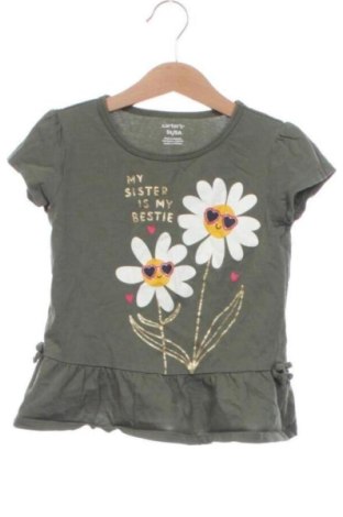 Kinder Shirt Carter's, Größe 4-5y/ 110-116 cm, Farbe Grün, Preis 5,72 €, #137624464
