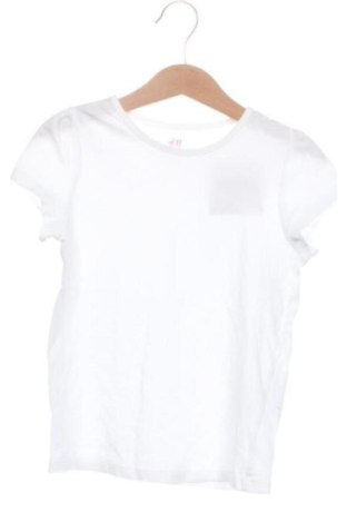 Dziecięcy T-shirt H&M, Rozmiar 4-5y/ 110-116 cm, Kolor Biały, Cena 32,26 zł, #137641593