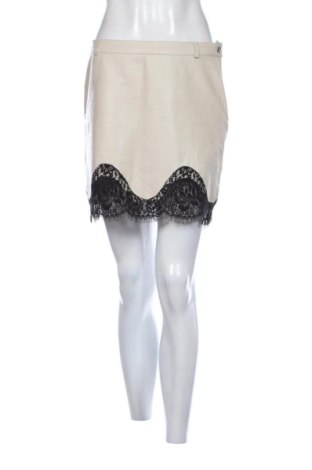 Fustă de piele Patrizia Pepe, Mărime L, Culoare Bej, Preț 388,43 Lei, #137609883