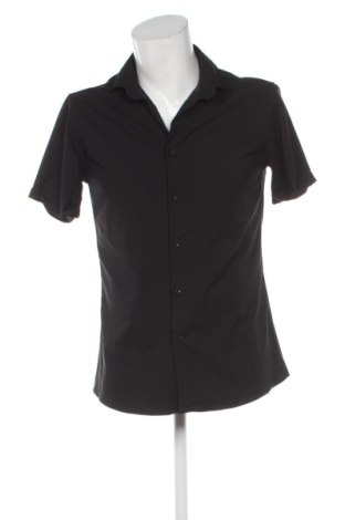 Мъжка риза Zara, Размер M, Цвят Черен, Цена 14,00 €, #137609694