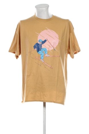 Ανδρικό t-shirt Gildan, Μέγεθος XL, Χρώμα  Μπέζ, Τιμή 12,38 €, #137608006