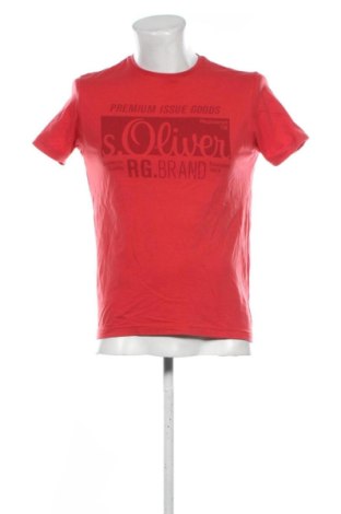 Męski T-shirt S.Oliver, Rozmiar M, Kolor Czerwony, Cena 53,23 zł, #137626306