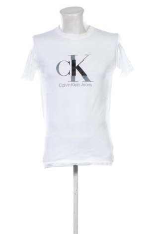 Herren Shirt Calvin Klein Jeans, Größe L, Farbe Weiß, Preis 25,00 €, #137642653