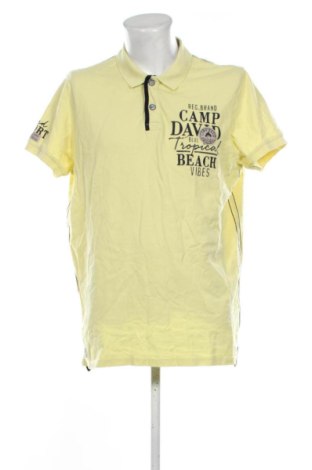 Ανδρικό t-shirt Camp David, Μέγεθος XXL, Χρώμα Κίτρινο, Τιμή 24,80 €, #137632572
