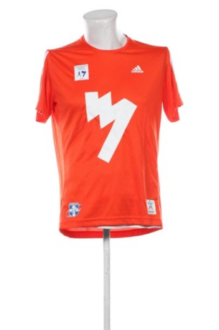 Męski T-shirt Adidas, Rozmiar M, Kolor Pomarańczowy, Cena 131,24 zł, #137642723