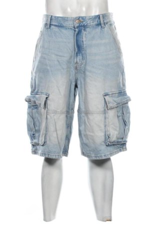 Pantaloni scurți de bărbați Bershka, Mărime M, Culoare Albastru, Preț 81,83 Lei, #137612648