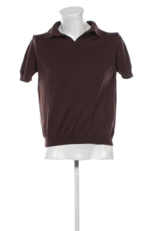 Мъжки пуловер Zara, Размер L, Цвят Кафяв, Цена 15,24 €, #137650406