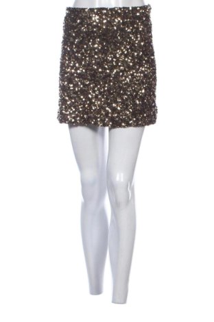 Fustă Zara, Mărime S, Culoare Auriu, Preț 83,07 Lei, #137604590