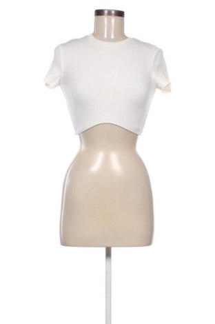 Damen Shirt Bershka, Größe M, Farbe Weiß, Preis 3,99 €