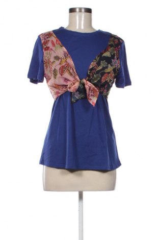 Γυναικεία μπλούζα Desigual, Μέγεθος M, Χρώμα Μπλέ, Τιμή 36,99 €