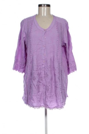 Γυναικείο πουκάμισο Denim 24/7, Μέγεθος M, Χρώμα Βιολετί, Τιμή 1,99 €