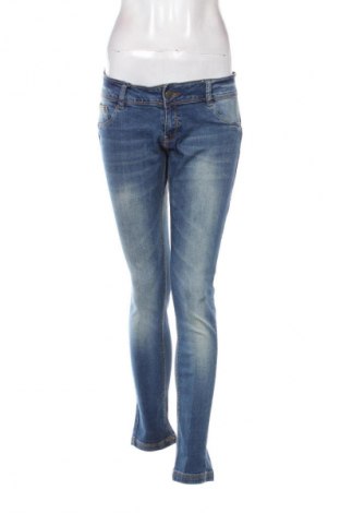 Damskie jeansy Bershka, Rozmiar M, Kolor Niebieski, Cena 20,99 zł