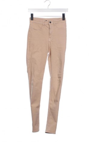 Дамски дънки H&M Divided, Размер XS, Цвят Бежов, Цена 3,06 €