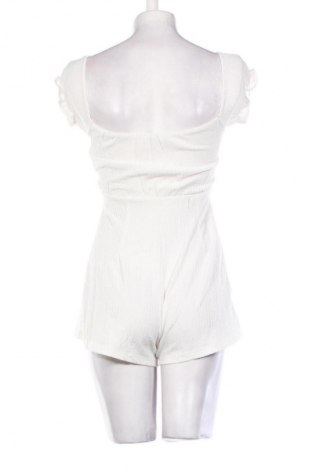 Damski krótki kombinezon Bershka, Rozmiar S, Kolor Biały, Cena 31,22 zł