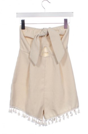 Damski krótki kombinezon SHEIN, Rozmiar XS, Kolor ecru, Cena 22,99 zł