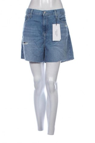 Pantaloni scurți de femei Calvin Klein Jeans, Mărime L, Culoare Albastru, Preț 398,99 Lei, #133227204