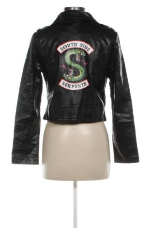 Γυναικείο δερμάτινο μπουφάν Unbranded, Μέγεθος S, Χρώμα Μαύρο, Τιμή 13,99 €