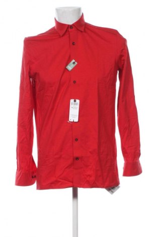 Ανδρικό πουκάμισο Olymp, Μέγεθος M, Χρώμα Κόκκινο, Τιμή 22,99 €