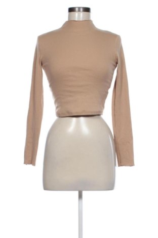 Bluză de femei Bershka, Mărime S, Culoare Bej, Preț 31,49 Lei, #137670964