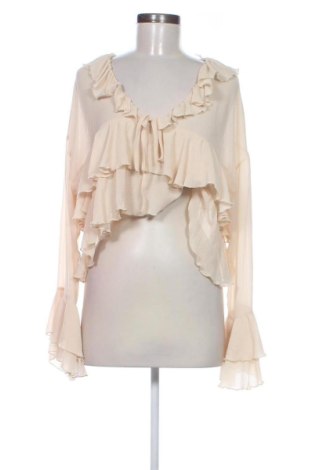 Bluză de femei Bershka, Mărime L, Culoare Ecru, Preț 36,74 Lei, #137676650