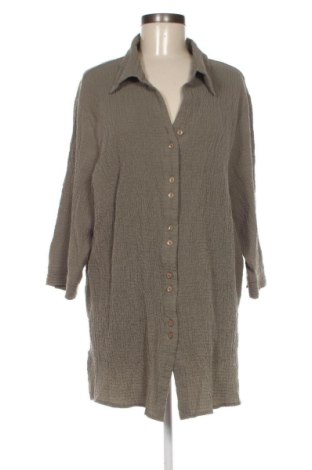 Dámska košeľa  Ulla Popken, Veľkosť 3XL, Farba Zelená, Cena  25,96 €, #137646478
