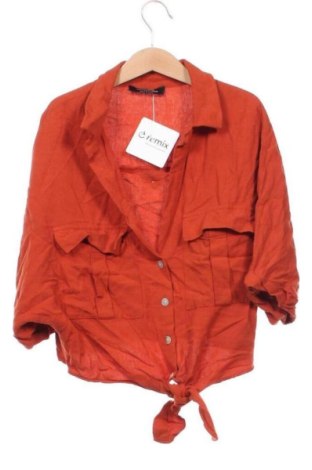 Дамска риза Bershka, Размер XS, Цвят Оранжев, Цена 7,05 €, #137688007