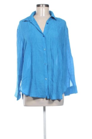 Дамска риза Bershka, Размер L, Цвят Син, Цена 20,00 €, #137695798
