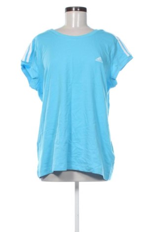 Damski T-shirt Adidas, Rozmiar XXL, Kolor Niebieski, Cena 118,54 zł, #137654387