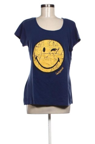 Damen T-Shirt Smiley World, Größe L, Farbe Blau, Preis € 5,91, #137660520
